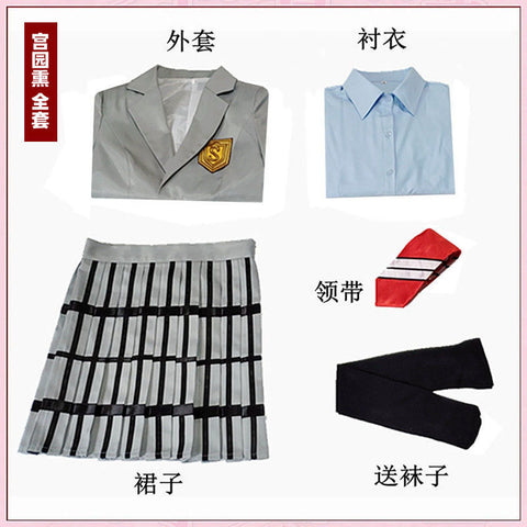 Your Lie in April Miyazono Kaori  cosplay Student uniform set