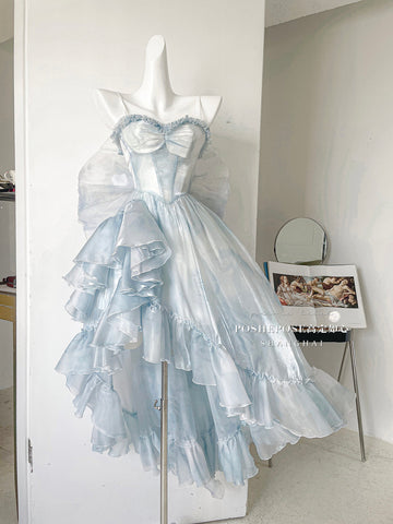 POSHEPOSE Original Suspender Seaside Resort Fairy Dress