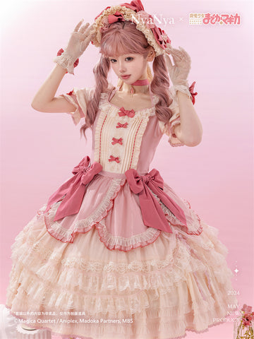 NyaNya × Puella Magi Madoka Magica Original Lolita Dress | Kaname Madoka