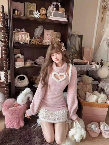 Love Hollow Knitted Dress