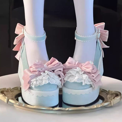 Doll-like thick-soled Lolita shoes