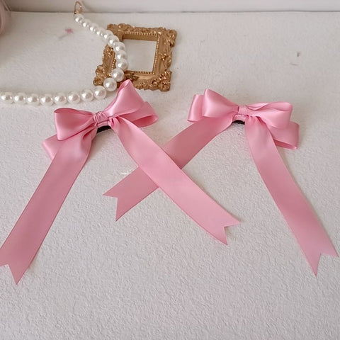 Pink Three-Dimensional Bow Lolita Lolita Hair Accessories Clip - Jam Garden
