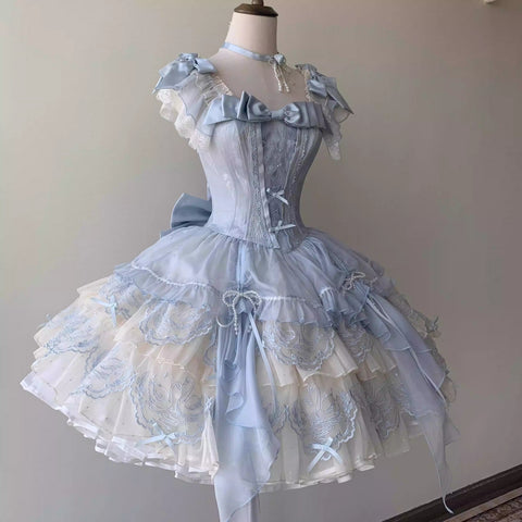 "Swan Ballet" Lolita Cake Skirt