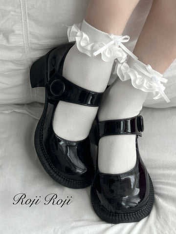 Original Rose Lolita Socks Women's Autumn Bow Socks Sweet
