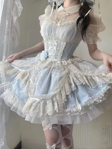 lolita princess dress sweet lace ballet dress