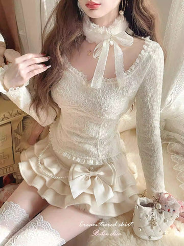 Lace embroidery set