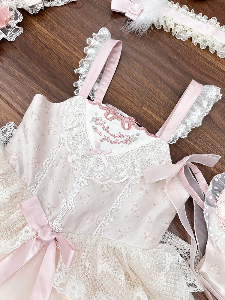 Original lolita birthday princess multi-layered lace dress