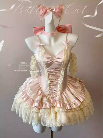 Ballet style silk Lolita dress