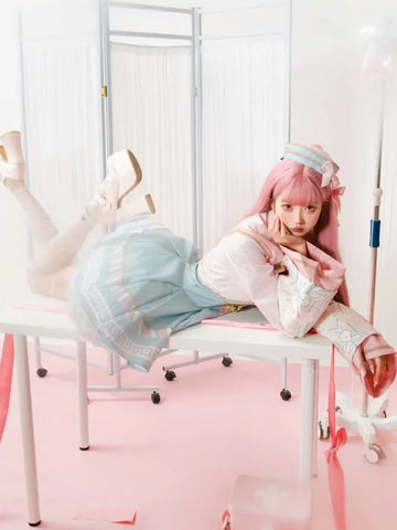 Original Design Little Zombie Pink Lolita Cute Dress