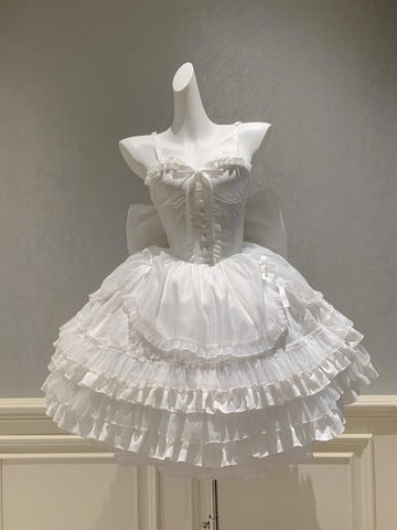 Cloud ballet lolita skirt dark pattern jsk suspender dress