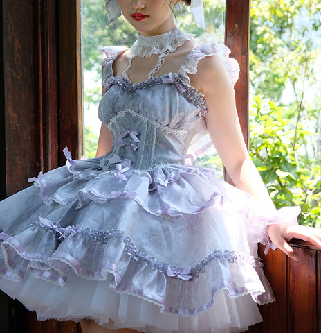 [Retro Sweetheart] Sweetheart Ballet Spring and Summer Super Sweet Ballet Dress