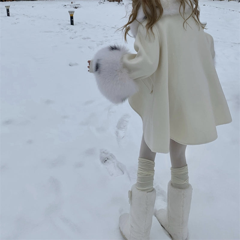 White Snow Boots Long Long Anti Slip Padded