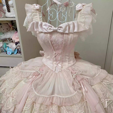 "Swan Ballet" Lolita Cake Skirt