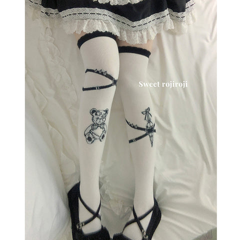 Lolita Women's Winter Warm Cotton Over-the-knee Socks