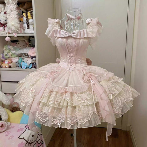 "Swan Ballet" Lolita Cake Skirt