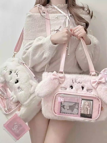 Cute bunny and cat Lolita bag