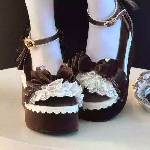 Doll-like thick-soled Lolita shoes