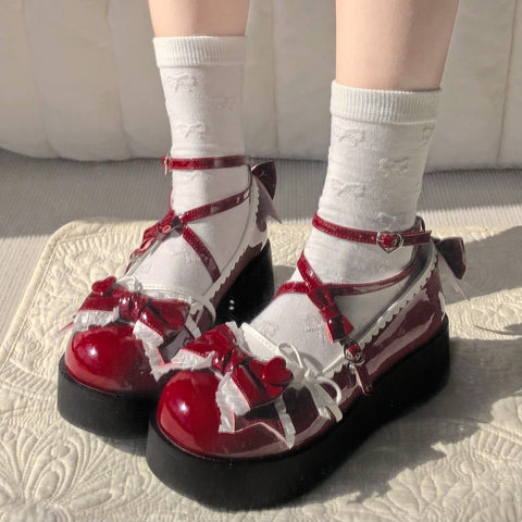 Original cute and sweet commuting Japanese lolita shoes