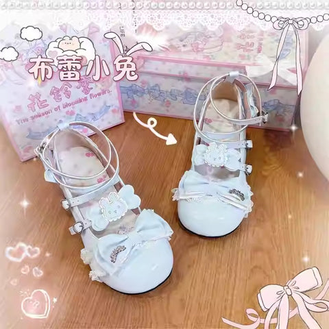 "Bule Bunny" lolita cute flat shoes