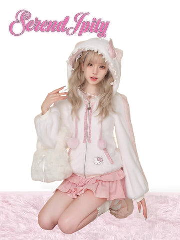 Kitten Plush Coat + Cake Skirt