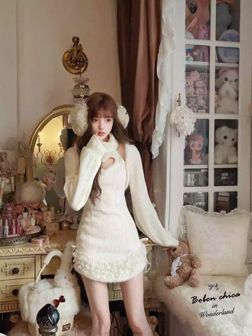 Love Hollow Knitted Dress