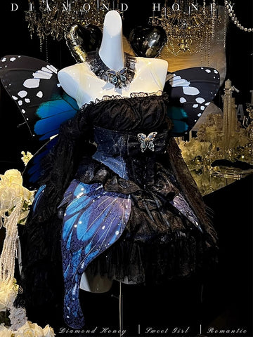 Heavy industry high-end butterfly dress