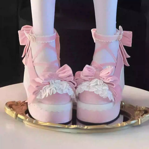 Doll-like thick-soled Lolita shoes