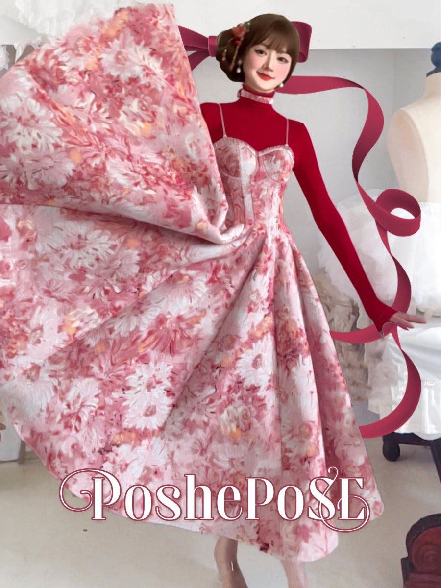 POSHEPOSE [Matisse’s Love Letter·New Year’s Jersey] Dress