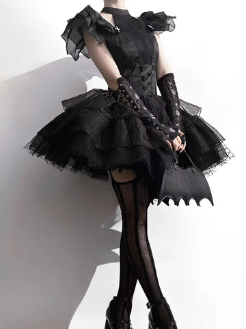 Halloween Gothic Dark Style Lolita Ballet Style Dress