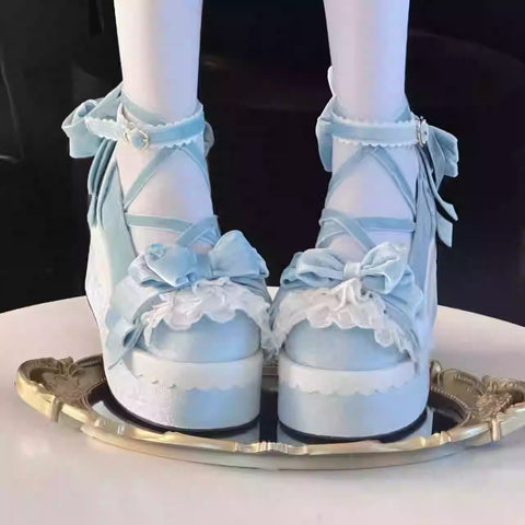 Doll-like thick-soled Lolita shoes