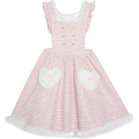 Sweet dress French style Chanel plaid vest dress