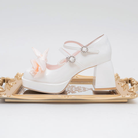 Lolita Low French Mary Jane Elegant Shoes Fairy High Heels