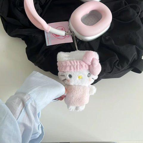 Bathrobe Cute Three-dimensional Hello Kitty Bag Charm Doll Keychain