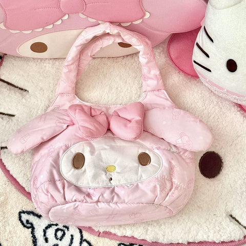 Melody cotton-filled down handbag is sweet and cute