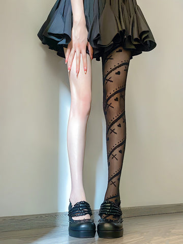 Sexy black stockings for women