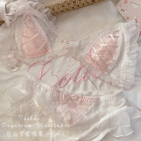 Girls Pure Lace Triangle Cup Underwear