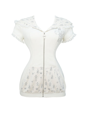 Sweet and spicy cross bunny short sleeves + cake skirt