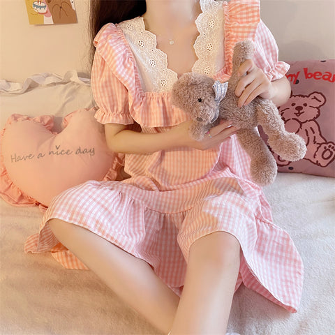 New short-sleeved cute princess style girl