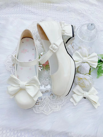 Girls Lolita original high heels round toe