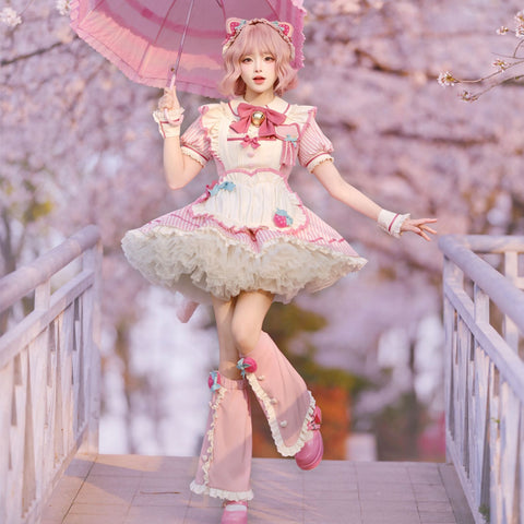 Sakura lolita original design berry bubble lolita
