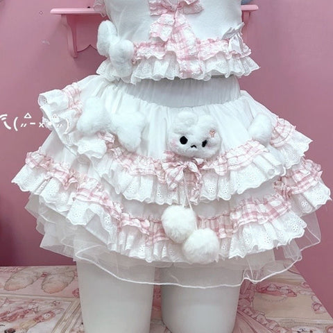 Original handmade sweet girl pink lolita suit