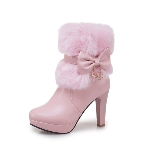 Sweet princess high heel women's ankle boots