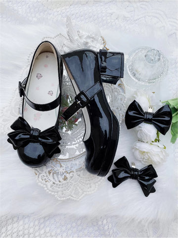 Girls Lolita original high heels round toe