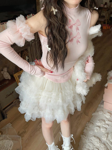 Bobon21 Sweet Desire Ballet Multi-layered Cake Tutu Skirt