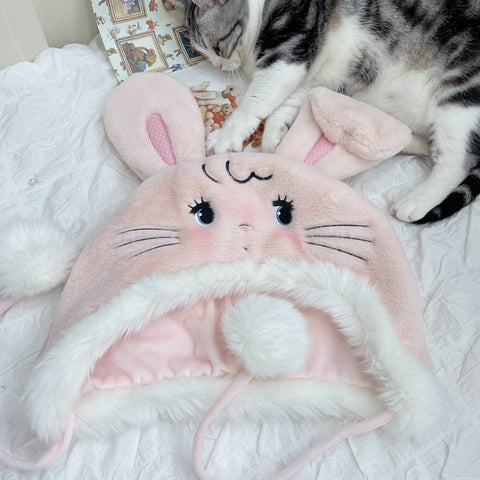 Mikko Cute Animal Plush Rabbit Ears Cat Ear Hat