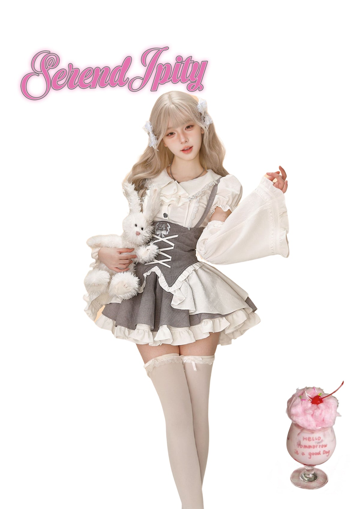 Moonlight puppet top + overalls skirt