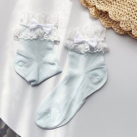Spring and summer new baby cotton skin-friendly lace