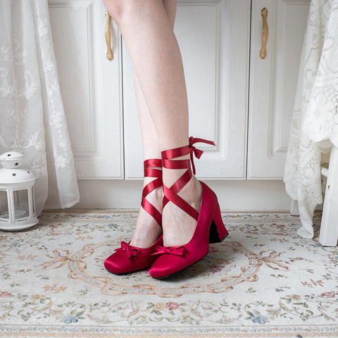Strapless ballet Japanese Lolita high heels