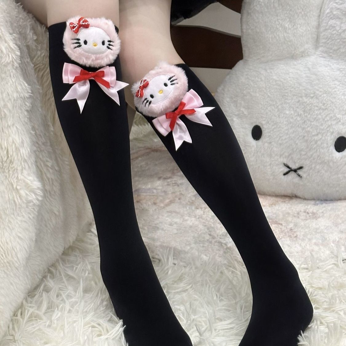 Socks knitted ins cartoon Korean style trendy socks