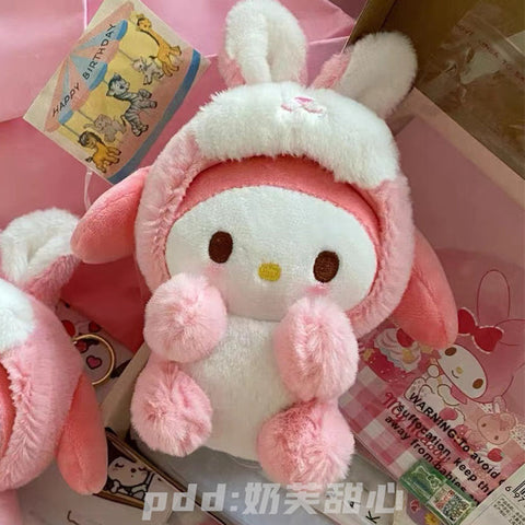 Cute Hello Kitty Plush Pendant Cartoon Doll Doll Pendant Backpack Keychain